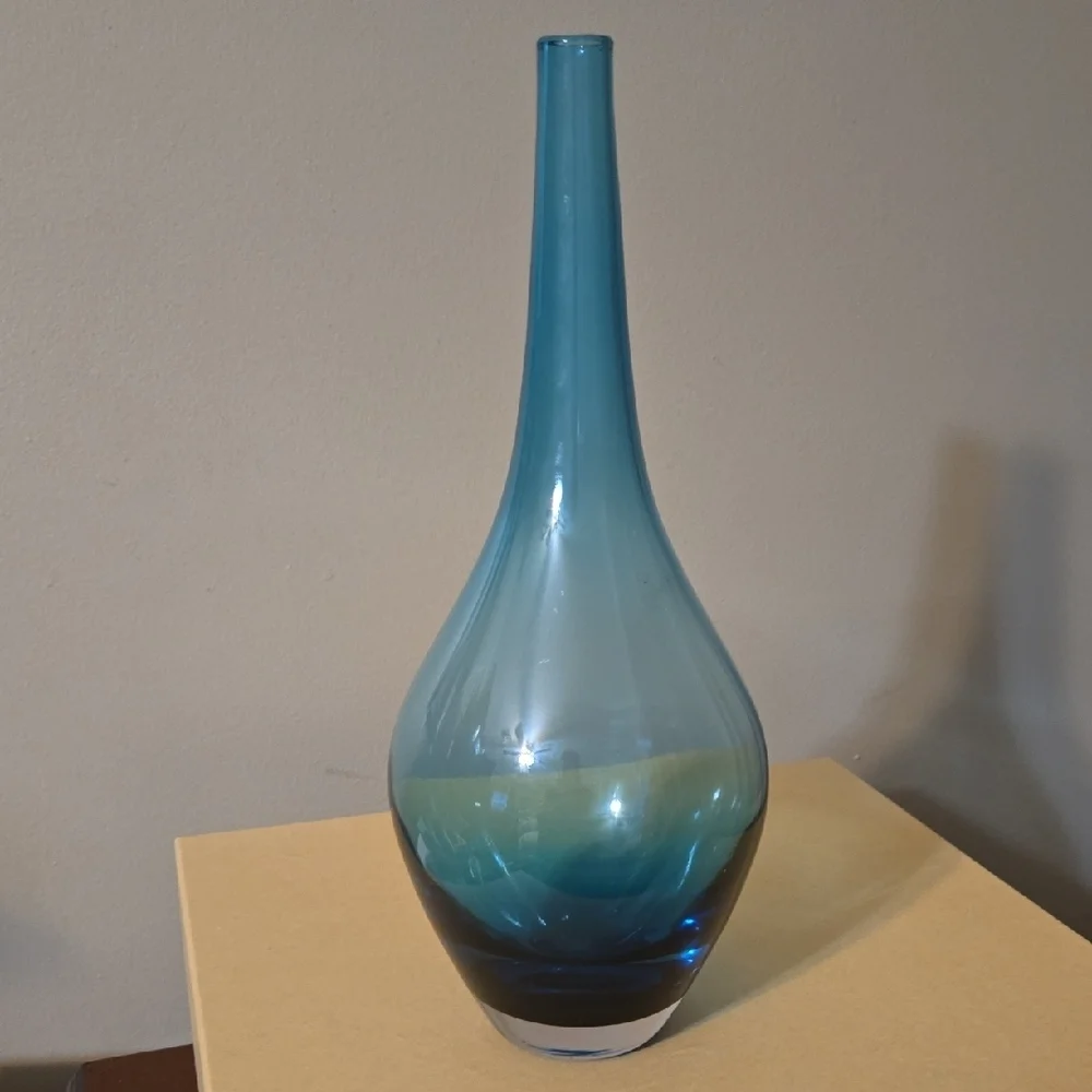 IKEA Blue Glass Vase